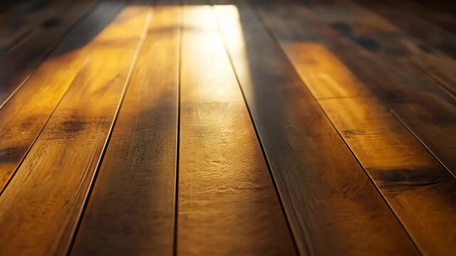 Wooden Floor Texture with Sunlight.