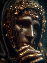 masked close-up - generative ai