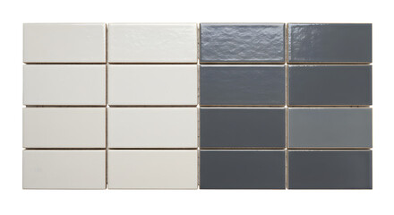 Gray, white ceramic tile presents modern, clean surface. Use for backdrops, templates, product display, or branding material.
