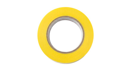 Yellow tape roll shows subtle textures and bright, clean lighting, useful for product photography and DIY branding.
