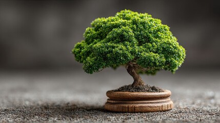 Discover serene tranquility with this beautifully cultivated bonsai tree, a symbol of patience and mindful growth, perfect for modern living spaces.
