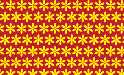abstract seamless pattern with repeated yellow flowers