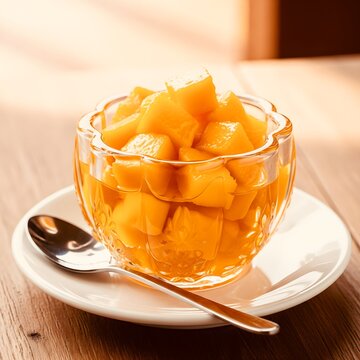 Sweet Mango Murabba in Glass Jar