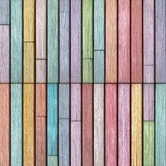 pastel rainbow wood slats wall background for design