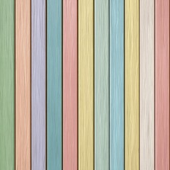 pastel rainbow wood slats wall background for design