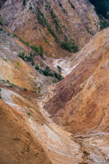 Eroded ravine of Groapa Ruginoasa Romania
