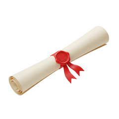 Rolled_Parchment_Diploma_Red_Ribbon_Wax_Seal_Wreath_Emblem_Official_Isolated
