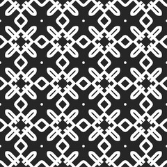 Fototapeta premium seamless monochrome black pattern vector design
