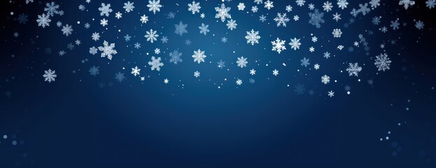 Snowflakes background festive pattern.