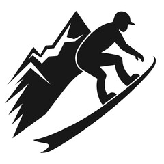 Snowboarding Silhouette