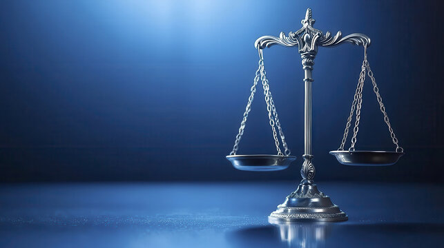 Balanced scale symbolizes justice and fairness, reflecting sense of equality and integrity in legal matters