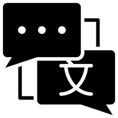 Online translator icon isolated on white background. vector illustration icon for digital nomad