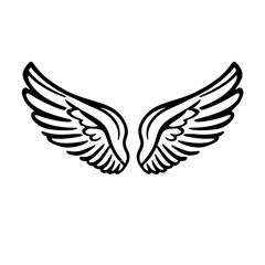 Obraz premium A white dove of peace with wings spread in a simple vector illustration, symbolizing love and freedom