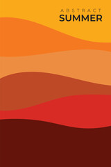 abstract orange background with waves