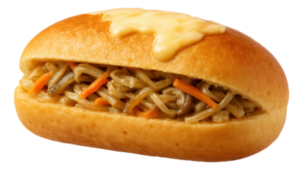 Clear glass jar of green lentil soup, showing layers of diced tomatoes and celery