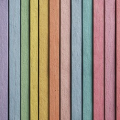 pastel rainbow wood slats wall background for design