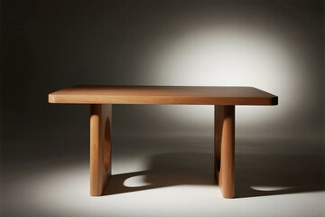 Modern wooden table with simple and elegant design
