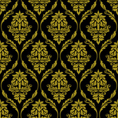Fototapeta premium seamless damask vintage pattern vector design