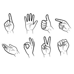 hand gestures set
