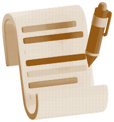 Halftone of Write Paper
