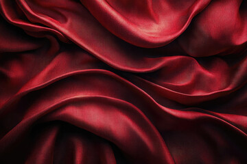 Obraz premium Vibrant Plush Red Backdrop With Realistic Velvet Finish