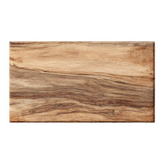 Rectangular wooden cutting board, light brown tones, wood grain visible
