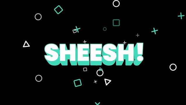 Reaction Modern Cartoon Text Shapes Pop Out Title