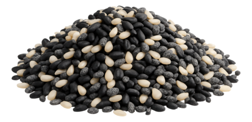 Roasted quail on a round earthenware plate with a bed of wild rice pilaf and a scattering of pomegranate seeds.