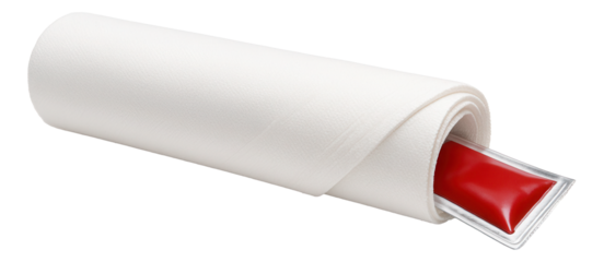 Smooth pumpkin soup in a deep earthenware bowl, resting on a round wooden platter with a sprinkle of pumpkin seeds.