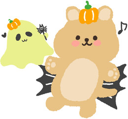 Cute Halloween Quokka Character Illustration