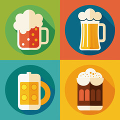 beer mug vector illustration