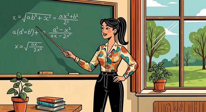 Teacher Explaining Math. (3)