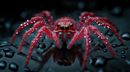 Crimson Spider: A Macro Masterpiece