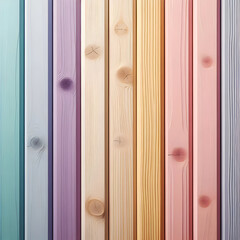 Variety of Pastel Colored Wood Planks