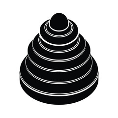 Wooden Stacking Rings In Rainbow Shades