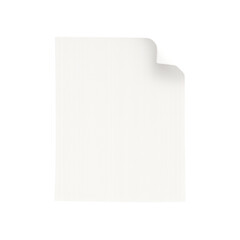 Fototapeta premium Blank Paper Overlay Isolated Sheets for Design Mockups