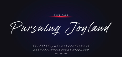 Best Alphabet Painting Paint Brush Beauty Script Logotype Font lettering handwritten