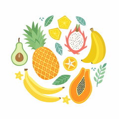 Green Energy Island Concept Sustainable Living with Wind Turbines, Solar Panels, and Electric Car in a Clean Environment Illustration