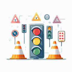 Green Energy Island Concept Sustainable Living with Wind Turbines, Solar Panels, and Electric Car in a Clean Environment Illustration