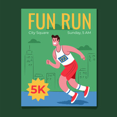 Five Kilometer Fun Run Poster