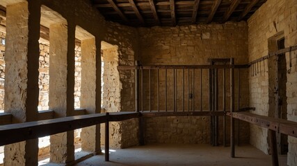 Ancient Jail from inside, medieval place