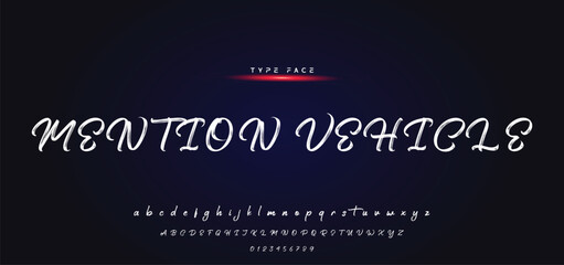 Best Alphabet Painting Paint Brush Beauty Script Logotype Font lettering handwritten