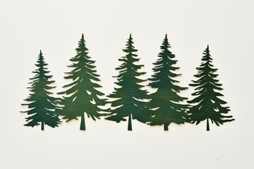 Obraz premium Tree pine drawing plant.