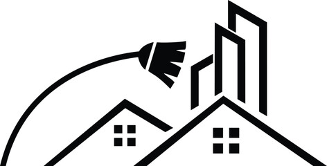 Awesome  cleaning icon silhouette