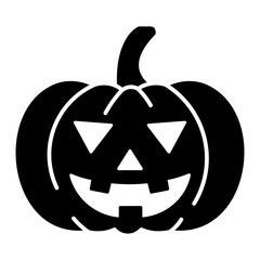 Jack O Lantern Glyph Icon Vector Illustration