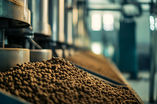Farmer inspecting green corn plants during summer growth phase on eco friendly agricultural field at sunset