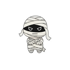 Grumpy mummy with arms crossed scowling