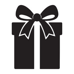 MobileSilhouette of Santa Claus carrying a gift bag, walking.