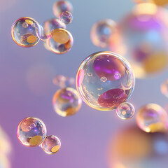 Naklejka premium soap bubbles background