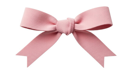 Pink bow for gift wrapping or decoration isolated PNG with Transparent Background